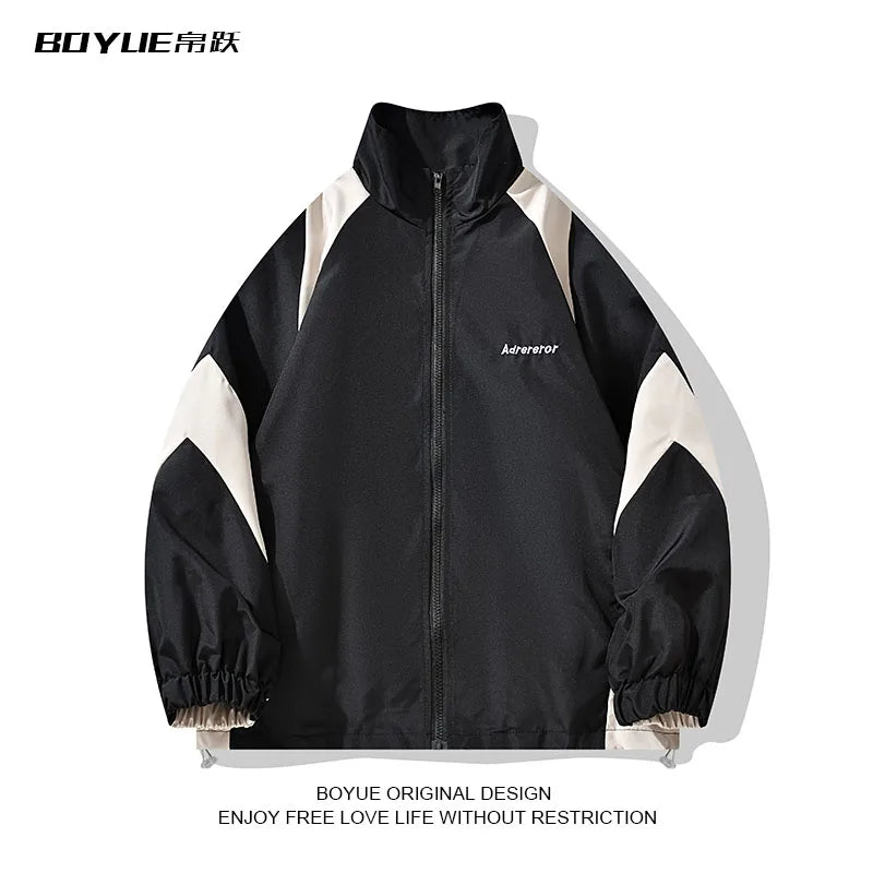 Boyue Color Blo Sports Jaet Men's Women's Autumn Winter Outdoor Workwear Functional Ins Sle Windbreaker Coat