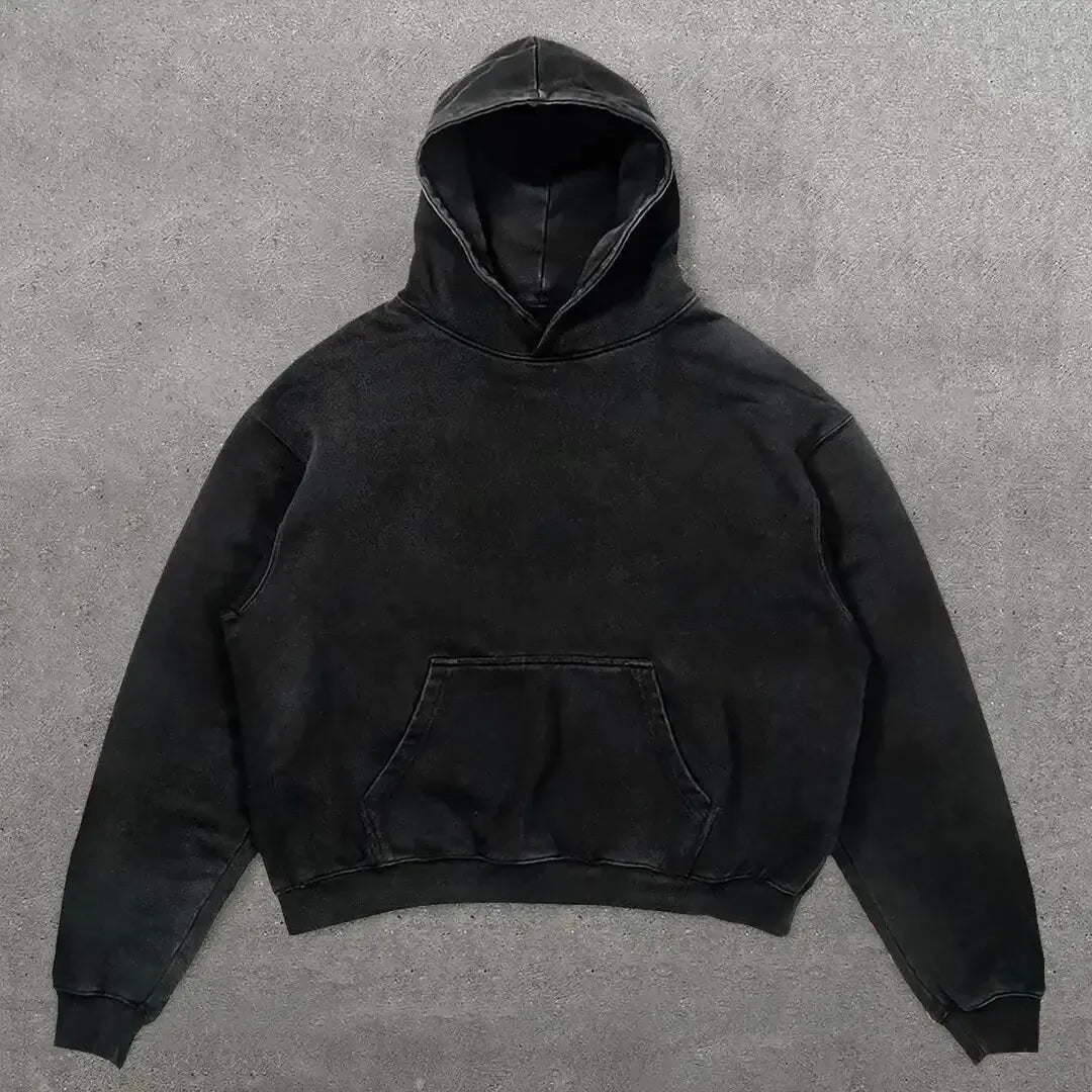 European and American Popular Skull Letter Printed Hoodie Style Y2K Street Couple