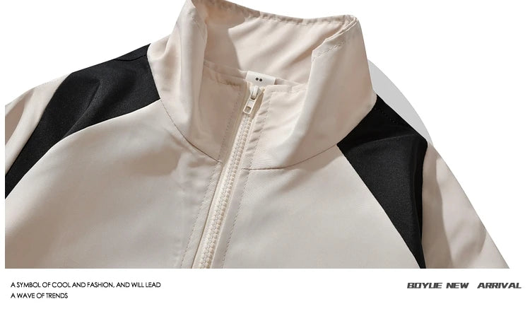 Boyue Color Blo Sports Jaet Men's Women's Autumn Winter Outdoor Workwear Functional Ins Sle Windbreaker Coat